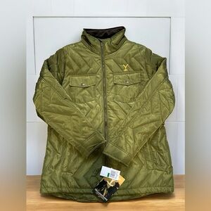 NWT WOMEN YELLOWSTONE DUTTON RANCH QUILTED SAGE COAT SIZE LARGE